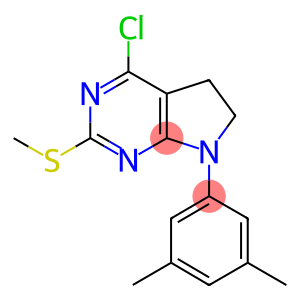 4-CHLORO-7-(3,5-DIMETHYLPHENYL)-6,7-DIHYDRO-2-(METHYLTHIO)-(5H)-PYRROLO[2,3-D]PYRIMIDINE