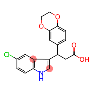 3-(5-CHLORO-1H-INDOL-3-YL)-3-(2,3-DIHYDRO-BENZO[1,4]DIOXIN-6-YL)-PROPIONIC ACID