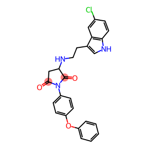 3-{[2-(5-CHLORO-1H-INDOL-3-YL)ETHYL]AMINO}-1-(4-PHENOXYPHENYL)-2,5-PYRROLIDINEDIONE