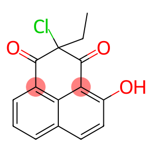 2-CHLORO-2-ETHYL-4-HYDROXY-2,3-DIHYDRO-1H-PHENALENE-1,3-DIONE