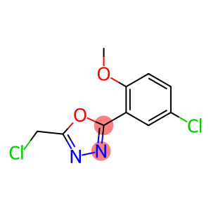 2-(5-CHLORO-2-METHOXYPHENYL)-5-(CHLOROMETHYL)-1,3,4-OXADIAZOLE