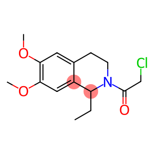 2-CHLORO-1-[1-ETHYL-6,7-DIMETHOXY-3,4-DIHYDRO-2(1H)-ISOQUINOLINYL]-1-ETHANONE