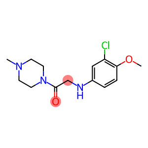 2-[(3-chloro-4-methoxyphenyl)amino]-1-(4-methylpiperazin-1-yl)ethan-1-one