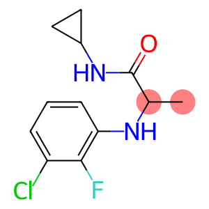 2-[(3-chloro-2-fluorophenyl)amino]-N-cyclopropylpropanamide
