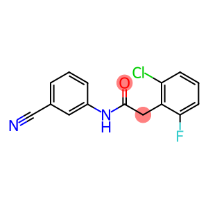 2-(2-chloro-6-fluorophenyl)-N-(3-cyanophenyl)acetamide