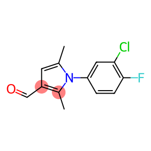 1-(3-chloro-4-fluorophenyl)-2,5-dimethyl-1H-pyrrole-3-carbaldehyde