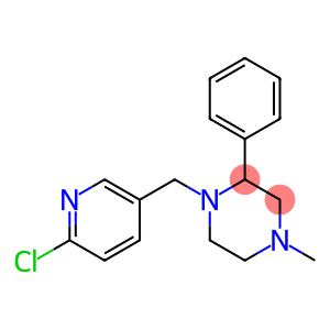 1-[(6-chloropyridin-3-yl)methyl]-4-methyl-2-phenylpiperazine