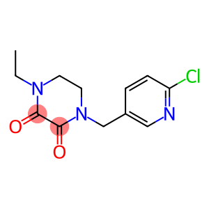 1-[(6-chloropyridin-3-yl)methyl]-4-ethylpiperazine-2,3-dione
