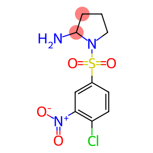 1-[(4-chloro-3-nitrobenzene)sulfonyl]pyrrolidin-2-amine