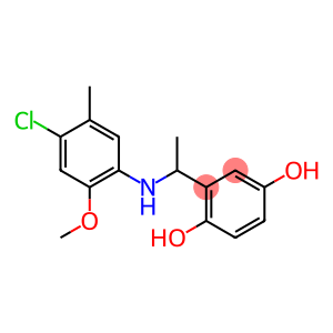 2-{1-[(4-chloro-2-methoxy-5-methylphenyl)amino]ethyl}benzene-1,4-diol