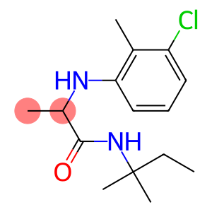 2-[(3-chloro-2-methylphenyl)amino]-N-(2-methylbutan-2-yl)propanamide