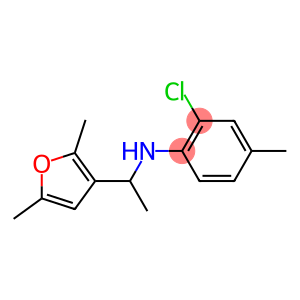 2-chloro-N-[1-(2,5-dimethylfuran-3-yl)ethyl]-4-methylaniline