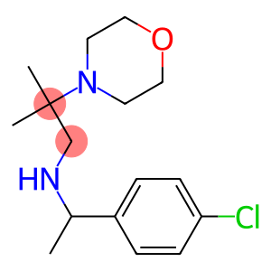 [1-(4-chlorophenyl)ethyl][2-methyl-2-(morpholin-4-yl)propyl]amine