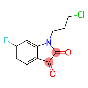 1-(3-chloropropyl)-6-fluoro-2,3-dihydro-1H-indole-2,3-dione