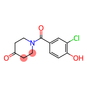 1-(3-chloro-4-hydroxybenzoyl)piperidin-4-one