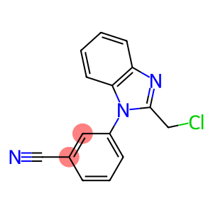 3-[2-(chloromethyl)-1H-1,3-benzodiazol-1-yl]benzonitrile