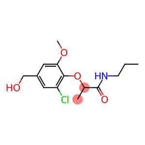 2-[2-chloro-4-(hydroxymethyl)-6-methoxyphenoxy]-N-propylpropanamide