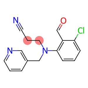 3-[(3-chloro-2-formylphenyl)(pyridin-3-ylmethyl)amino]propanenitrile