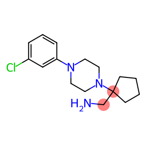 {1-[4-(3-chlorophenyl)piperazin-1-yl]cyclopentyl}methylamine