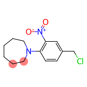 1-[4-(chloromethyl)-2-nitrophenyl]azepane