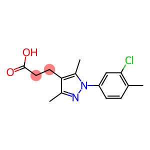 3-[1-(3-chloro-4-methylphenyl)-3,5-dimethyl-1H-pyrazol-4-yl]propanoic acid