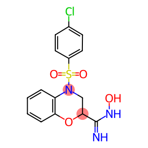 4-(4-CHLORO-BENZENESULFONYL)-N-HYDROXY-3,4-DIHYDRO-2H-BENZO[1,4]OXAZINE-2-CARBOXAMIDINE