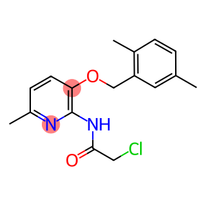 2-CHLORO-N-(3-[(2,5-DIMETHYLBENZYL)OXY]-6-METHYLPYRIDIN-2-YL)ACETAMIDE
