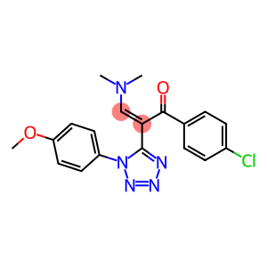1-(4-chlorophenyl)-3-(dimethylamino)-2-[1-(4-methoxyphenyl)-1H-1,2,3,4-tetraazol-5-yl]prop-2-en-1-one