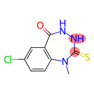 7-chloro-1-methyl-2-thioxo-2,3,4,5-tetrahydro-1H-1,3,4-benzotriazepin-5-one