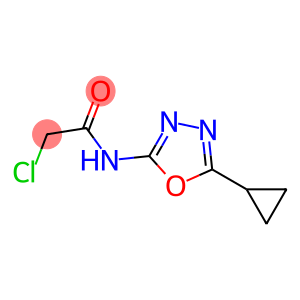 2-chloro-N-(5-cyclopropyl-1,3,4-oxadiazol-2-yl)acetamide