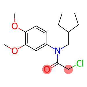 2-chloro-N-(cyclopentylmethyl)-N-(3,4-dimethoxyphenyl)acetamide
