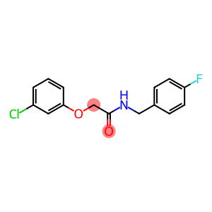 2-(3-chlorophenoxy)-N-(4-fluorobenzyl)acetamide