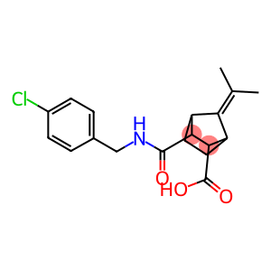 3-{[(4-chlorobenzyl)amino]carbonyl}-7-(1-methylethylidene)bicyclo[2.2.1]heptane-2-carboxylic acid