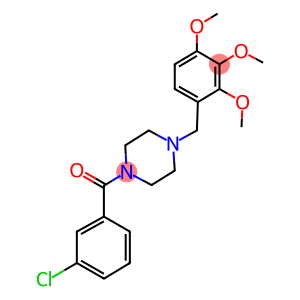 1-(3-chlorobenzoyl)-4-(2,3,4-trimethoxybenzyl)piperazine