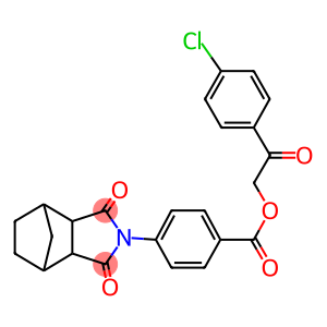 2-(4-chlorophenyl)-2-oxoethyl 4-(3,5-dioxo-4-azatricyclo[5.2.1.0~2,6~]dec-4-yl)benzoate