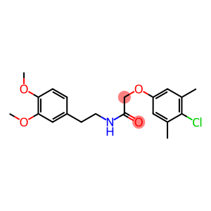 2-(4-chloro-3,5-dimethylphenoxy)-N-[2-(3,4-dimethoxyphenyl)ethyl]acetamide