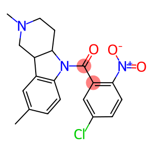 5-{5-chloro-2-nitrobenzoyl}-2,8-dimethyl-2,3,4,4a,5,9b-hexahydro-1H-pyrido[4,3-b]indole