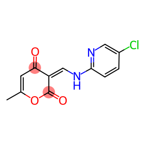 3-{[(5-chloro-2-pyridinyl)amino]methylene}-6-methyl-2H-pyran-2,4(3H)-dione
