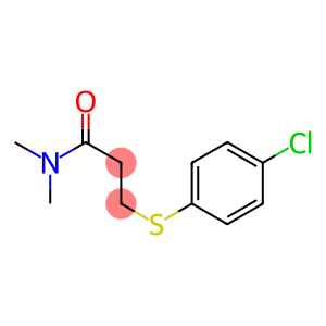 3-[(4-chlorophenyl)sulfanyl]-N,N-dimethylpropanamide