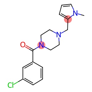 1-(3-chlorobenzoyl)-4-[(1-methyl-1H-pyrrol-2-yl)methyl]piperazine