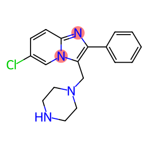 6-CHLORO-2-PHENYL-3-PIPERAZIN-1-YLMETHYL-IMIDAZO[1,2-A]PYRIDINE
