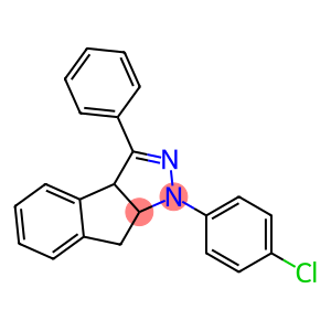 1-(4-chlorophenyl)-3-phenyl-1,3a,8,8a-tetrahydroindeno[2,1-c]pyrazole