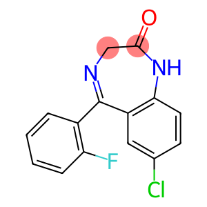 7-Chloro-1,3-Dihydro-5-(2-Fluorophenyl)-2H-1,4-Benzodiazepin-2-One