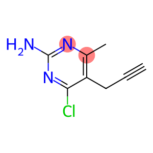 6-Chloro-4-methyl-5-(2-propynyl)-2-pyrimidinamine