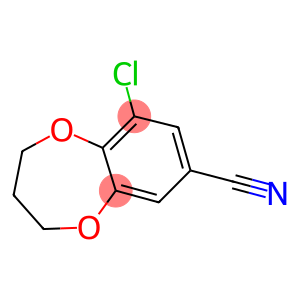 9-CHLORO-3,4-DIHYDRO-2H-1,5-BENZODIOXEPINE-7-CARBONITRILE