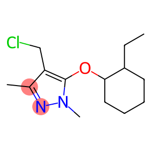 4-(chloromethyl)-5-[(2-ethylcyclohexyl)oxy]-1,3-dimethyl-1H-pyrazole