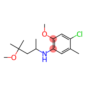 4-chloro-2-methoxy-N-(4-methoxy-4-methylpentan-2-yl)-5-methylaniline