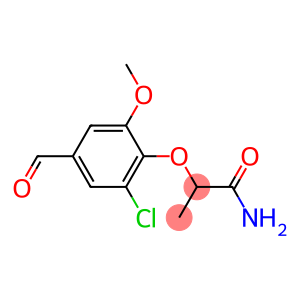 2-(2-chloro-4-formyl-6-methoxyphenoxy)propanamide