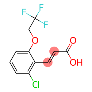 3-[2-chloro-6-(2,2,2-trifluoroethoxy)phenyl]prop-2-enoic acid