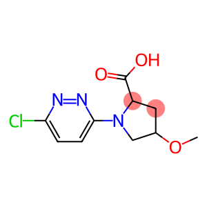 1-(6-chloropyridazin-3-yl)-4-methoxypyrrolidine-2-carboxylic acid